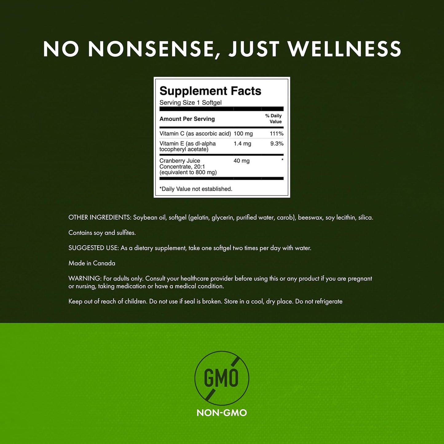 Swanson Cranberry - Supports Urinary Tract Health, Bladder Control, and Promotes Healthy Kidney Function - Cranberry Supplement Made with 20:1 Cranberry Juice Concentrate - (180 Softgels)