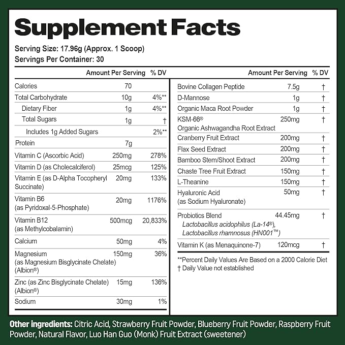 NewLife Naturals MenoBalance+ One Scoop a Day Menopause Supplements for Women 40+ - Collagen Powder Protein, Probiotic, Vitamin & Botanical Blend for Skin, Mood, Energy, Urinary & Menopausal Wellness