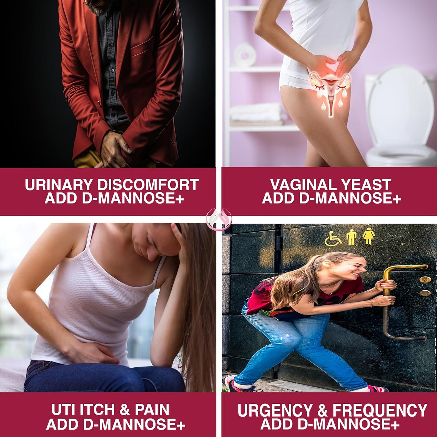 THE ENCLARE NUTRITION D Mannose Capsules|1000mg with Cranberry Pills for Women & Men, Hibiscus & Dandelion. Fast-Acting Urinary Tract Health, Bladder Control, Liver Support, Kidney Cleanse & Detox(3)