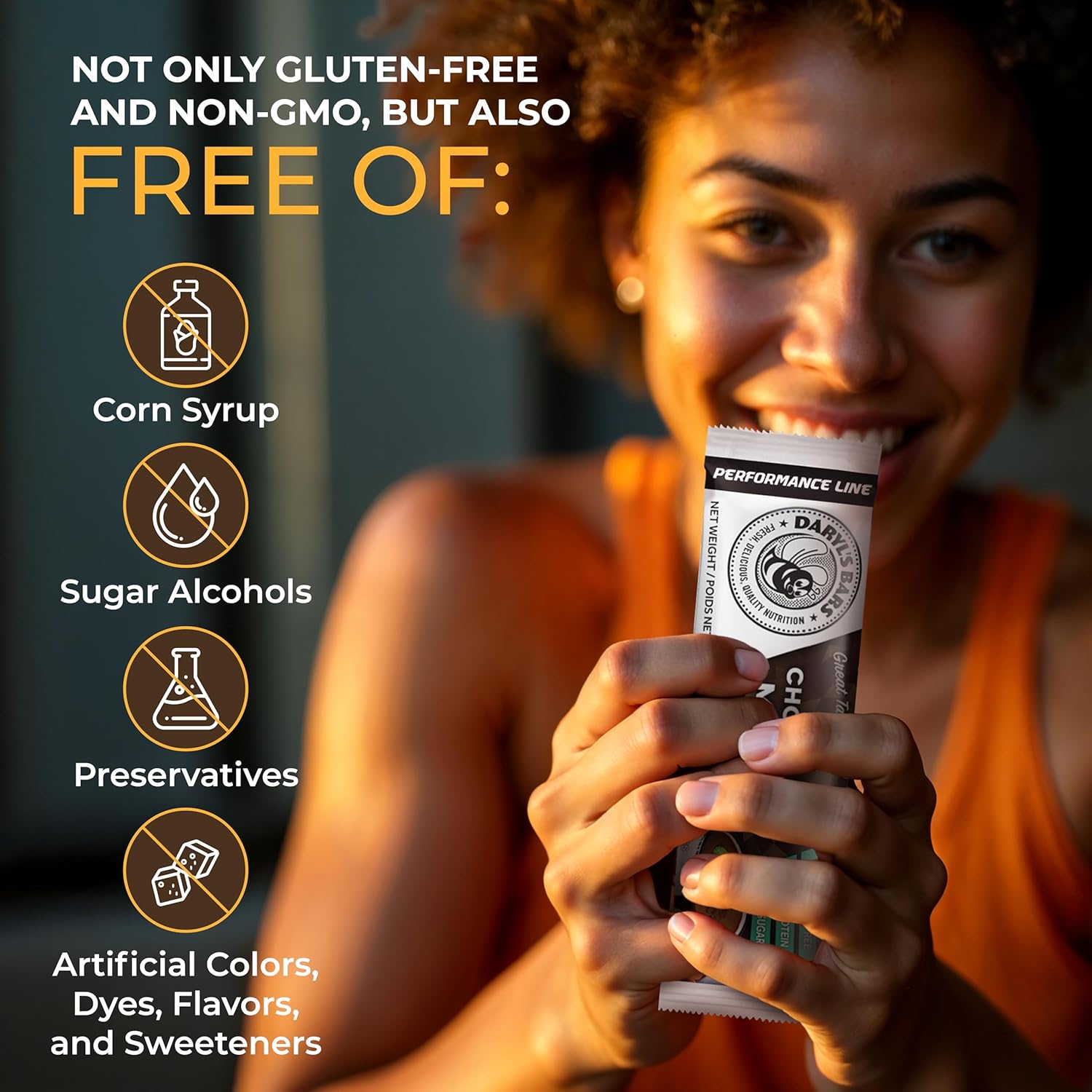 Daryl's Bars, Chocolate Mint On the Go Whey Protein Bars, Gluten Free, Low Sugar, Protein Snack, Meal Replacement, Pack of 2