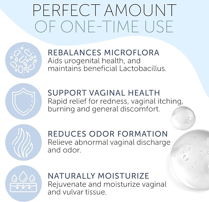 Vaginal Probiotics for Women | Feminine Care | pH Balance for Women | Yeast Infection Care | Bacterial Vaginosis Treatment | Defense Against Burning and Excess Discharge | 10 Pre-Filled Applicators