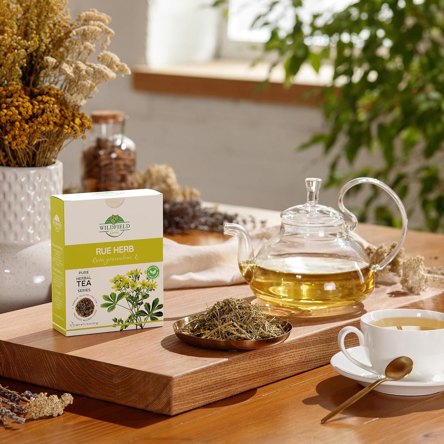 1.8 oz. Ruda Rue Herb Dried Rue Tea (Ruta Graveolens) - 50g Herbal Tea Rueda Seca Ruda Seca