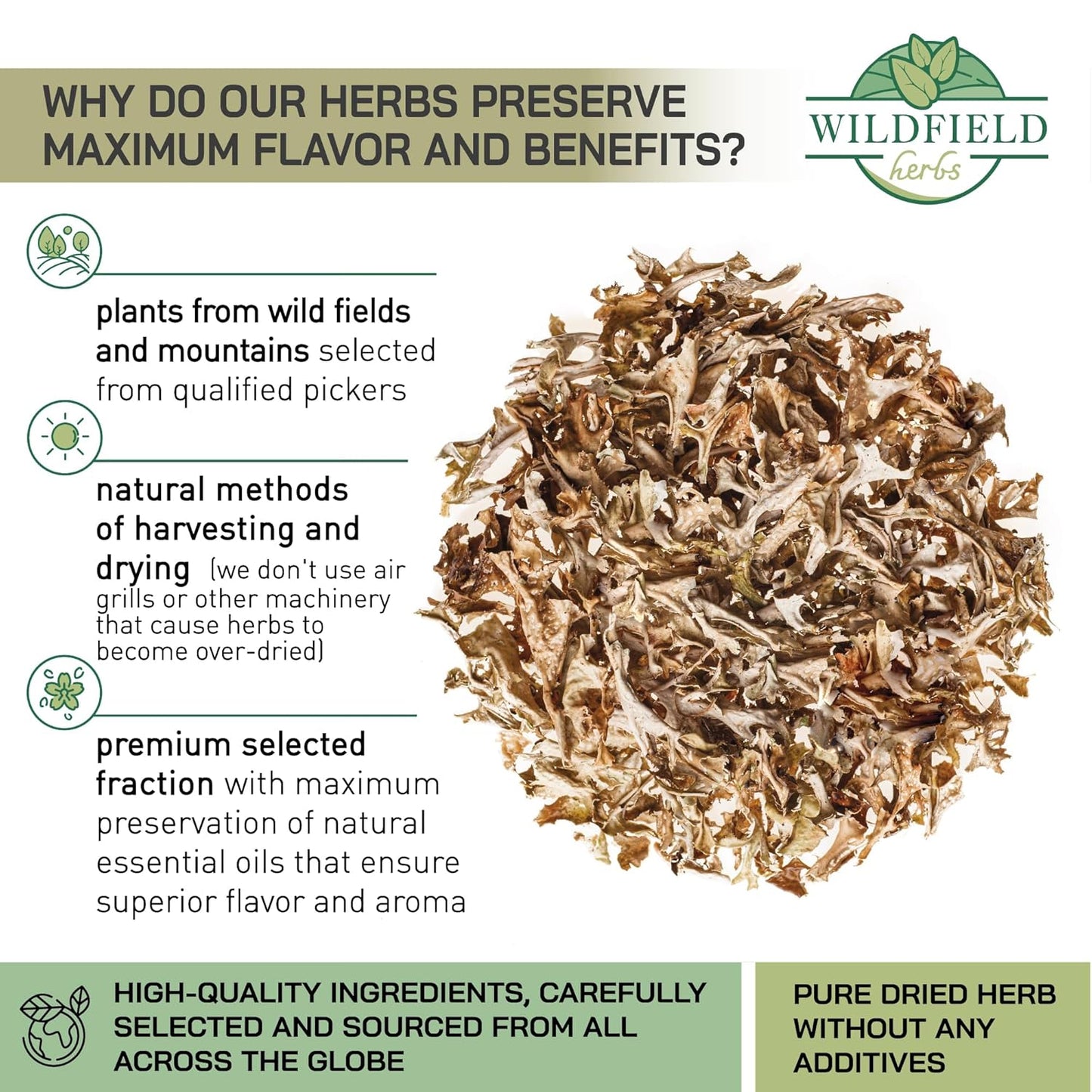 4 oz. Icelandic Moss Iceland Moss Herbal Tea (Cetraria Islandica) - 113g Herb Tea Liquen De Islandia