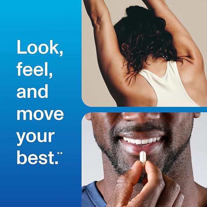 Vital Proteins® Enhanced Collagen Complex Capsules with BioCell Collagen® - Supports Skin Elasticity, Joint Health and Helps Reduce Fine Lines & Wrinkles (1) - 60 Count