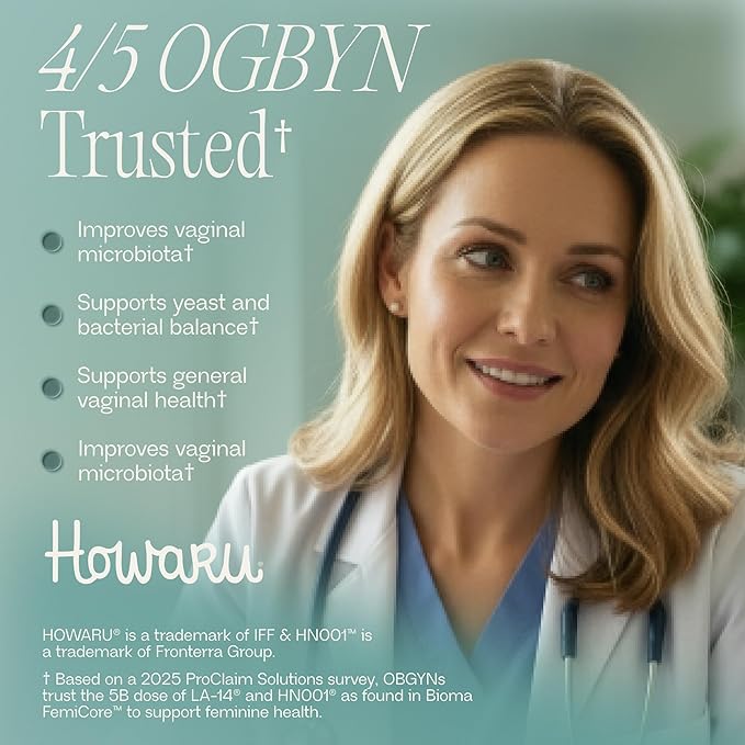 BIOMA Feminine Health Synbiotic - Women's Health Supplement for Healthy Vaginal pH, Urinary Tract & Digestive Support - with Probiotics, Cranberry & Tributyrin - 180 Capsules (3 Pack, 90-Day Supply)