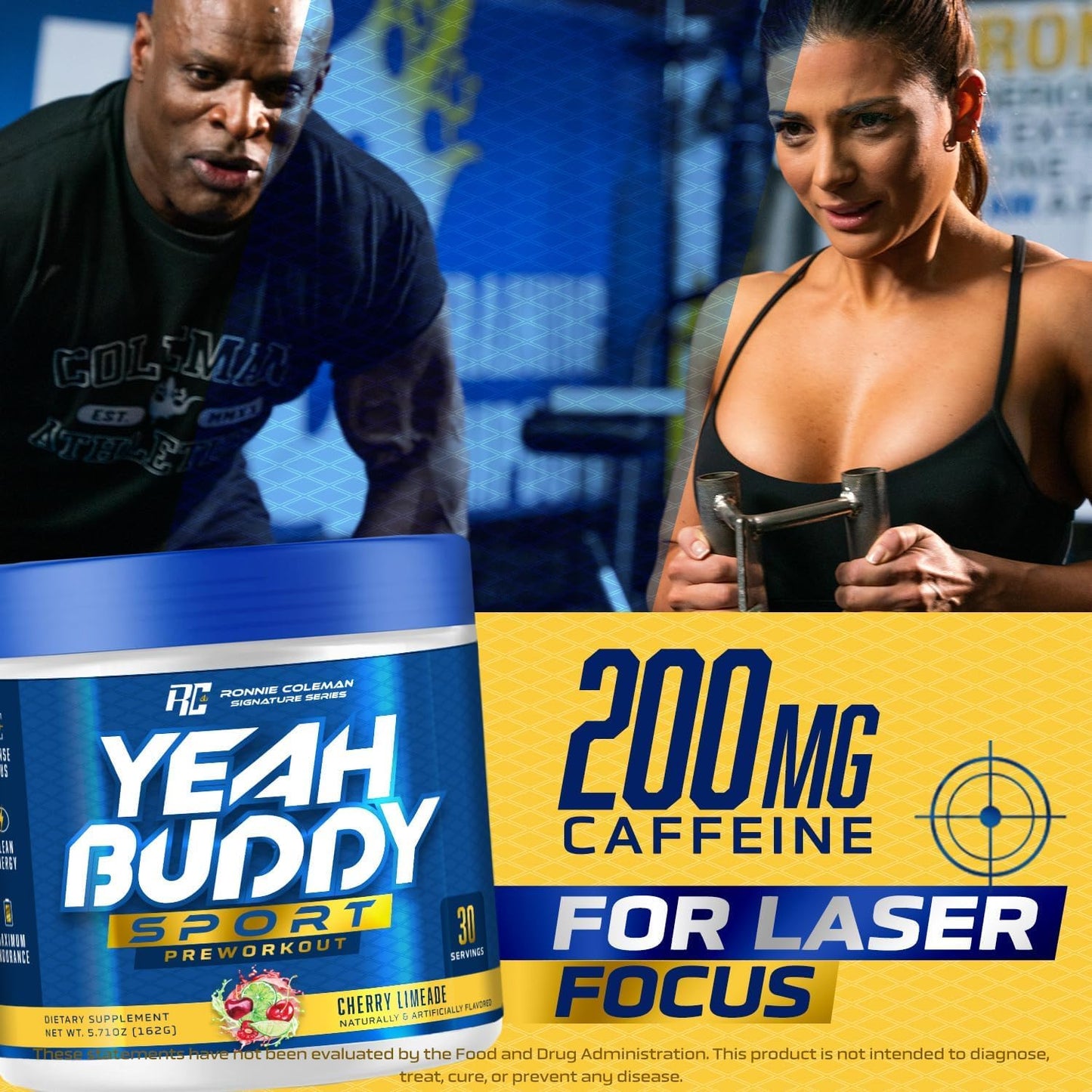 Ronnie Coleman Signature Series New Pre Workout Powder for Women & Men, Preworkout w/Amino Acid Beta Alanine, L Citrulline, Caffeine for Energy Support, Endurance & Focus (Carnival Rush)