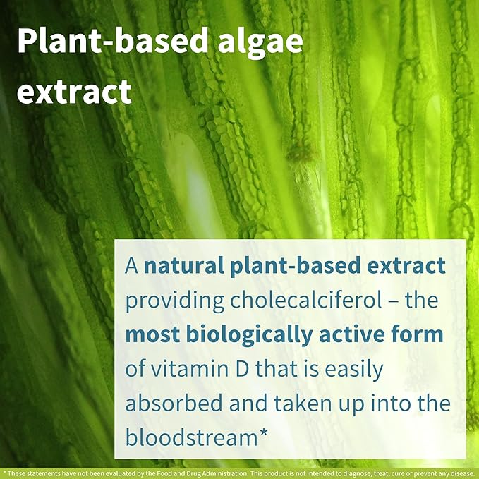 Igennus Natural Vegan Vitamin D3 1000IU, Clean Label, 365 Tablets, 100% Plant-Based Algae Cholecalciferol & Non-GMO, Immune, Bones & Teeth, 1-Year Supply