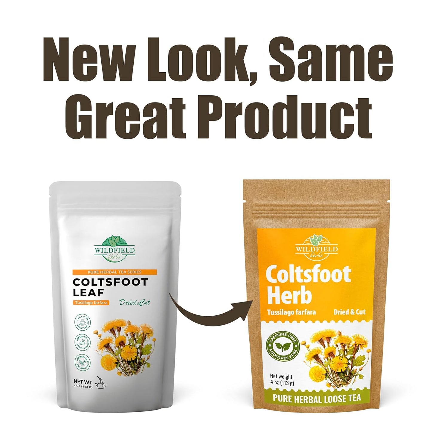 4 oz. Coltsfoot Herb Leaf Tea (Tussilago Farfara) - 113g Coltsfoot Leaf Herb Tea Uñ De Caballo