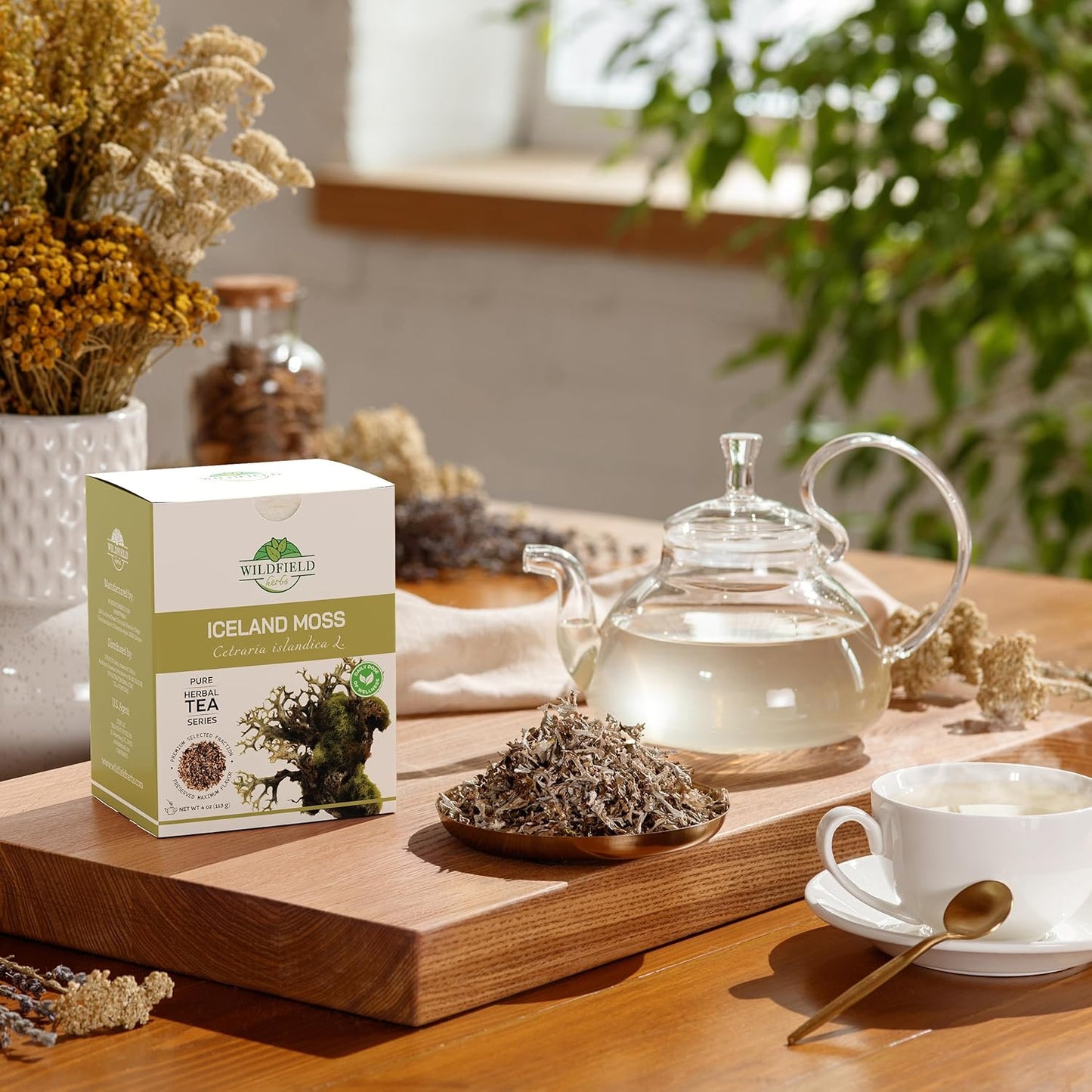 4 oz. Icelandic Moss Iceland Moss Herbal Tea (Cetraria Islandica) - 113g Herb Tea Liquen De Islandia