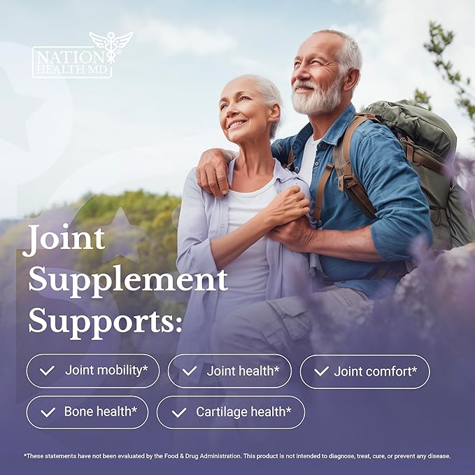 Joint Complex - Joint & Cartilage Health - Joint Support Supplement with Calcium, NEM Eggshell Membrane, Boswellia Serrata - Knee Supplements for Men & Women, 30 Capsules