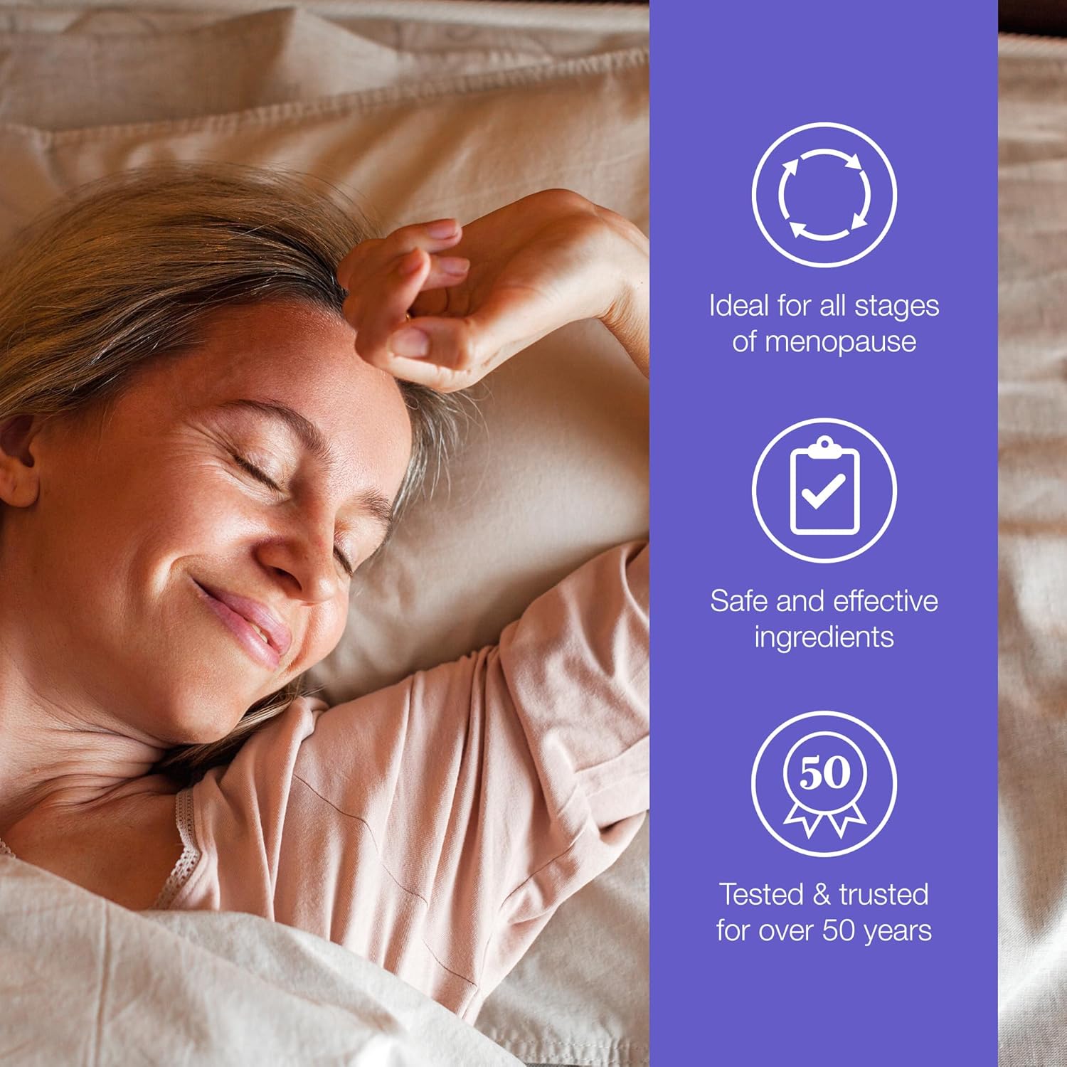 Vagisil Menopause Support Probiotic Supplement, Clinically Proven Ingredients with D-Mannose and LactoCran, Clean Formula for Mature Women, Non-GMO, Dairy-Free, 30 Capsules