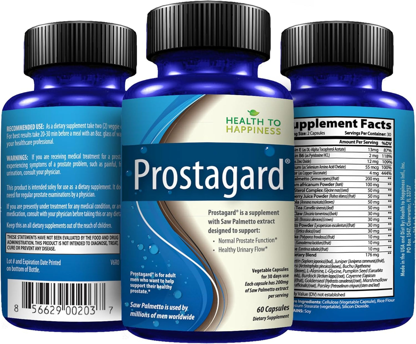 PROSTAGARD Saw Palmetto Supplement for Prostate Health, One a Day 320 mg capsules, 30 Count