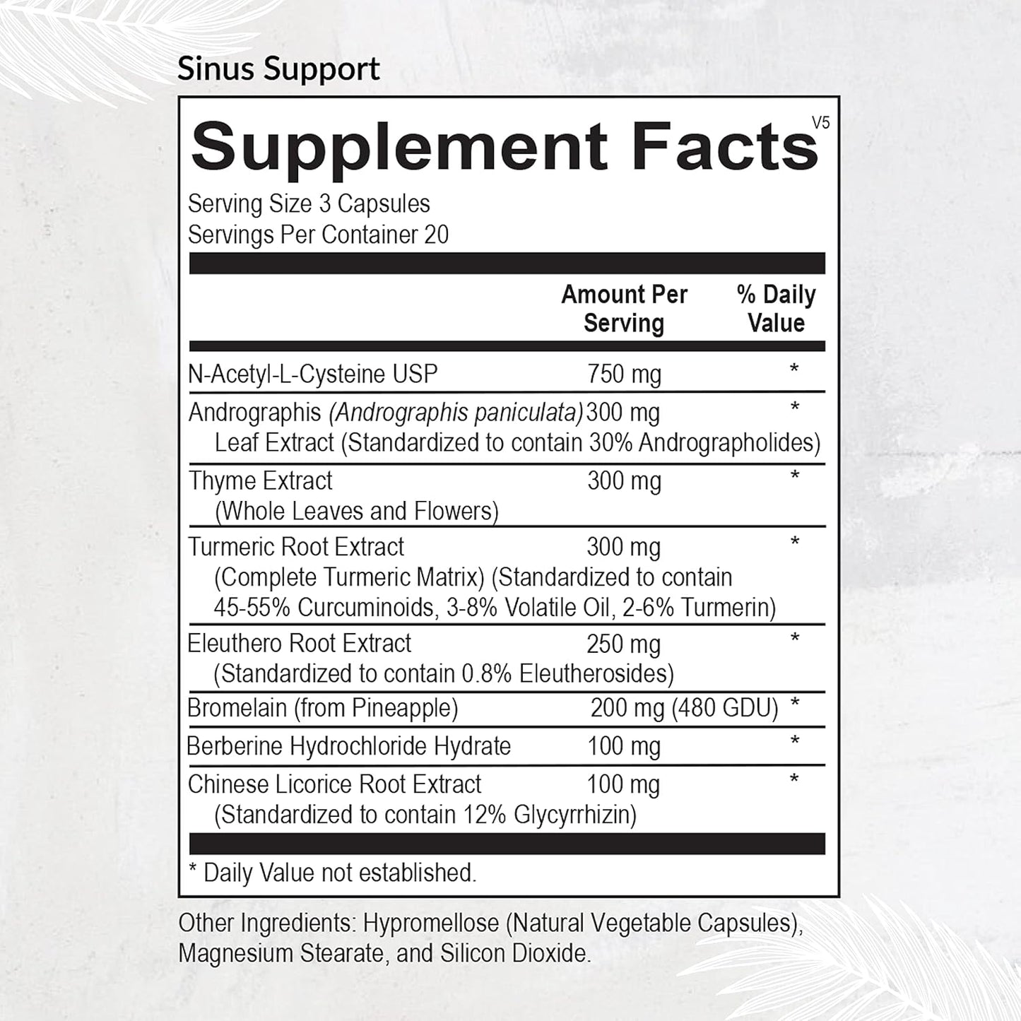 Equilife Sinus Support Supplement with Berberine, NAC, Licorice Root, and Antioxidant Rich Herbal Blend, Plant Based Formula for Seasonal Balance, Gluten Free, Soy & Dairy Free, 20 Servings