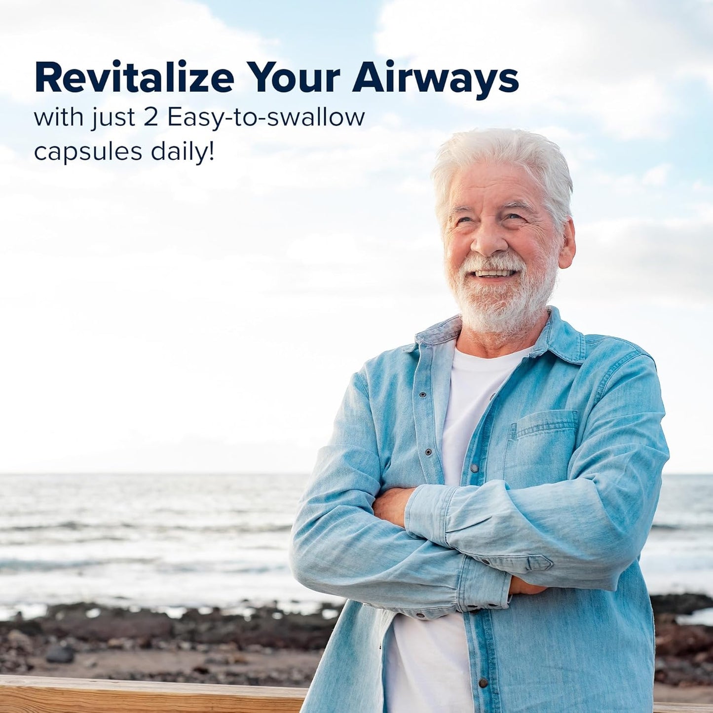 RespoClear (60 Caps): Respiratory Lung Health & Sinus Support Supplement - NAC, Elderberry, & Quercetin - Lung Detox for Smokers & The Pollution-Conscious - GMO-Free & Made in USA