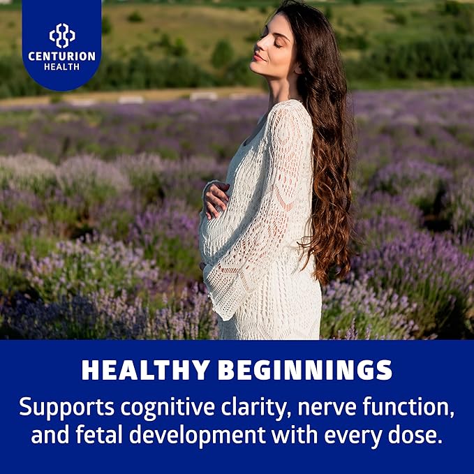 Number One Nutrition Premium L-Methylfolate 12.75MG, Extra Strength 5-MTHF Active Methylfolate Supplement for Energy and Cognitive Support, Gluten-Free and Non-GMO, 120 Capsules