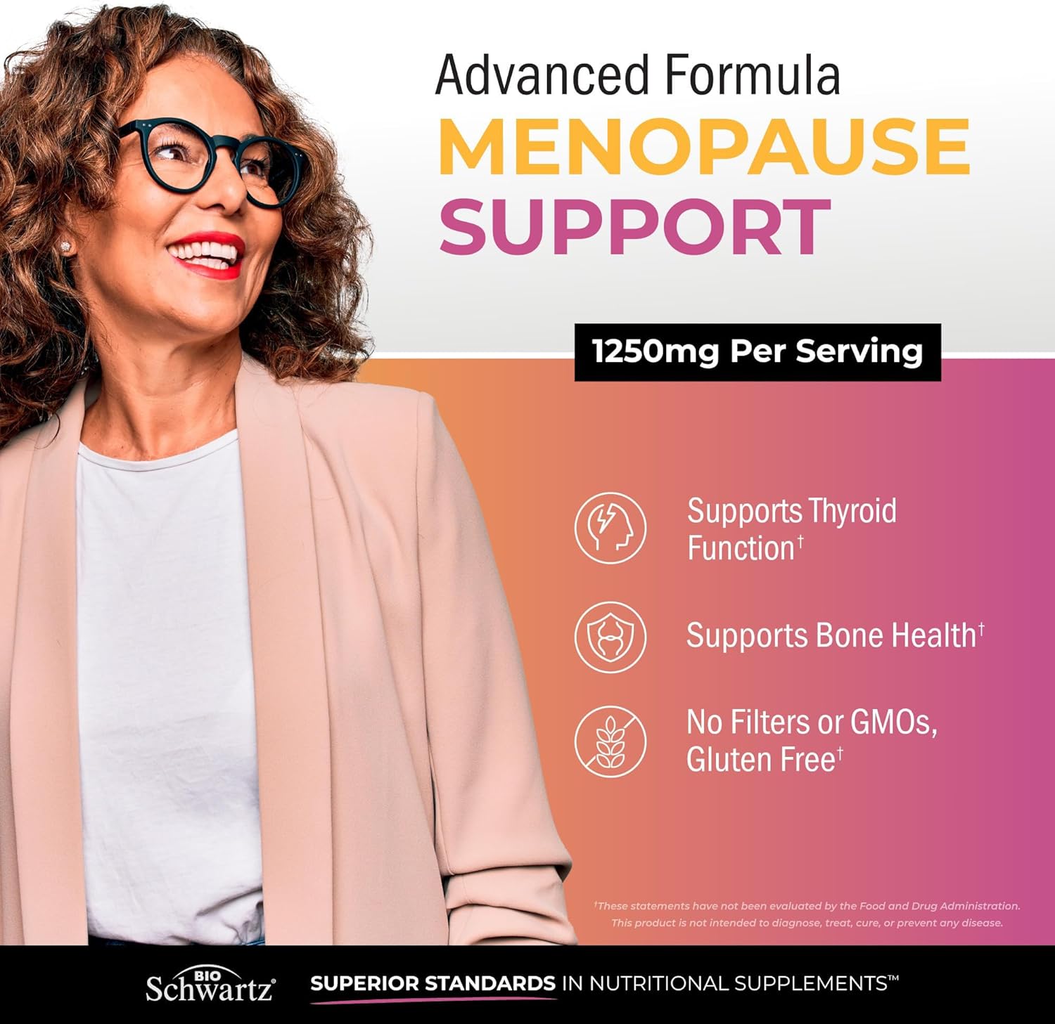 Herbal Menopause Support for Women - Supports Healthy Mood and Balance with Milk Thistle Chasteberry Black Cohosh Red Clover Turmeric Ginger - Menopause Supplements for Women - 60 Veggie Capsules