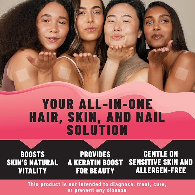 Biotin Patches - 36 Pcs | 7.5 mg Biotin with Essential Vitamins & Minerals | Supports Healthy Hair, Strong Nails & Radiant Skin | Easy-to-Use for Beauty and Active Lifestyles