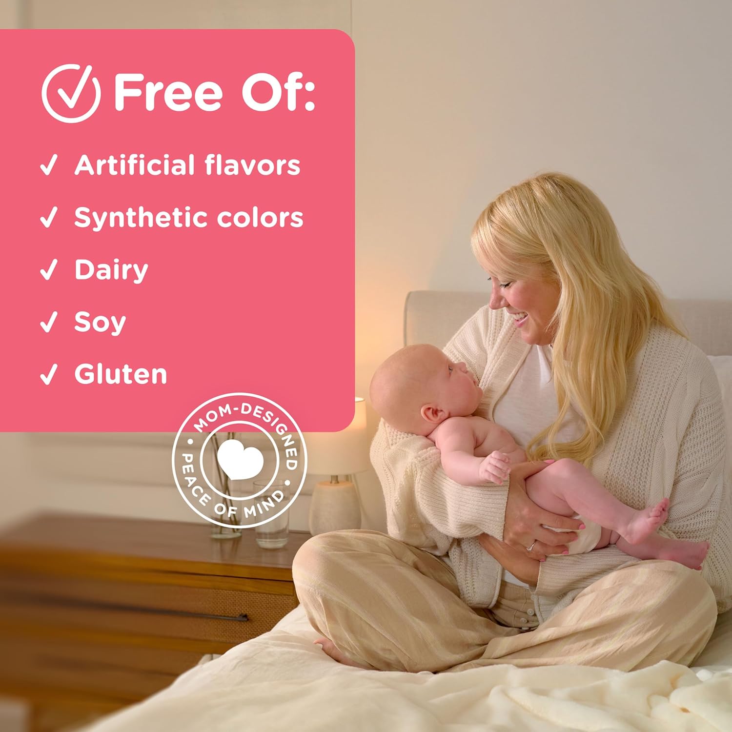 Mommy's Bliss Postnatal Support Reset My Body Gummies with Biotin & Collagen, Supports Postpartum Energy, Healing & Joint Health + Hair, Skin & Nails Health, Gluten Free, 60 Gummies (30 Servings)