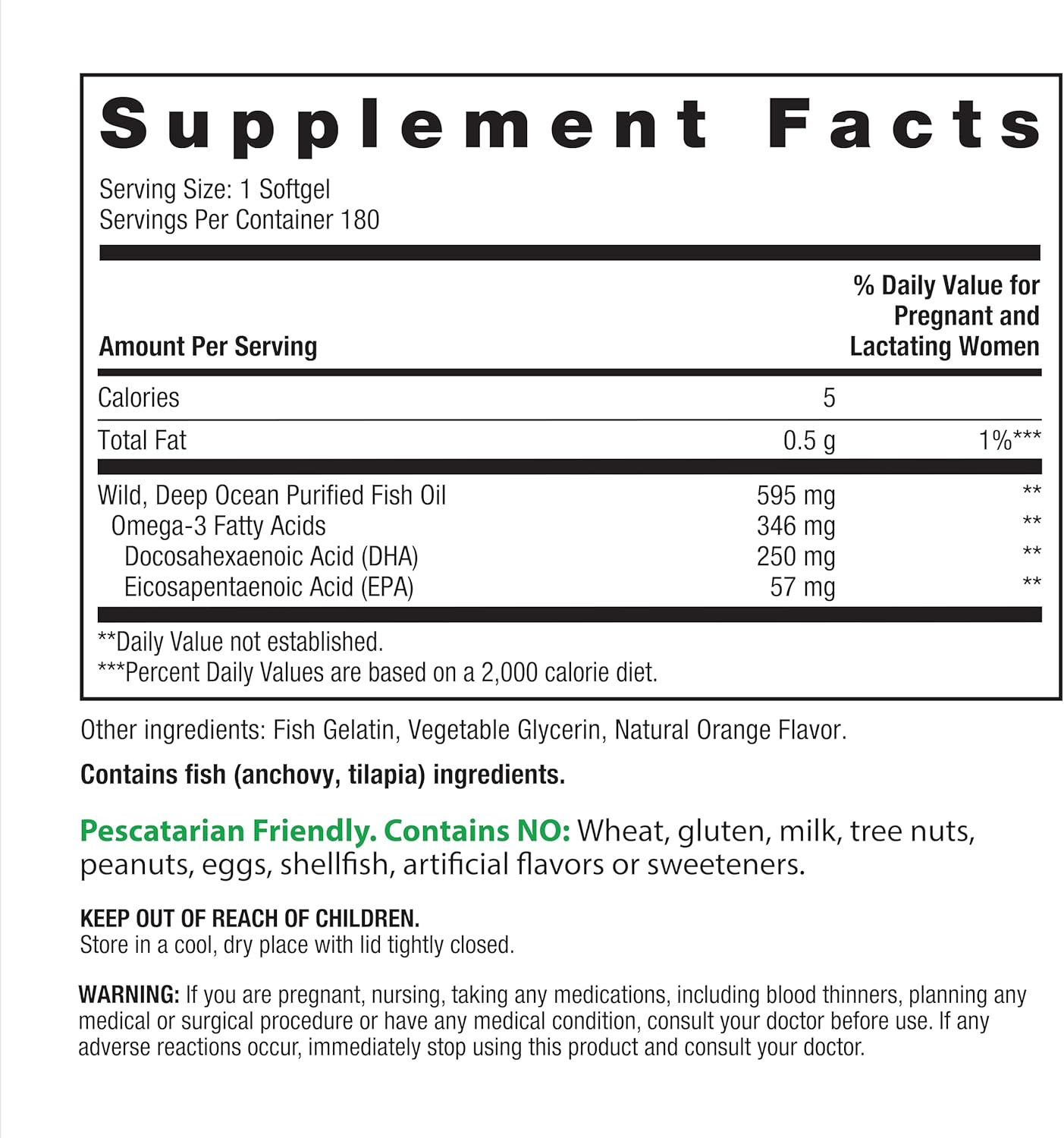 Rainbow Light Prenatal DHA Smart Essentials | Omega 3 Fatty Acids EPA & DHA | Purified Fish Oil | Support for Mom & Baby | Non-GMO and Gluten Free | 180 Count