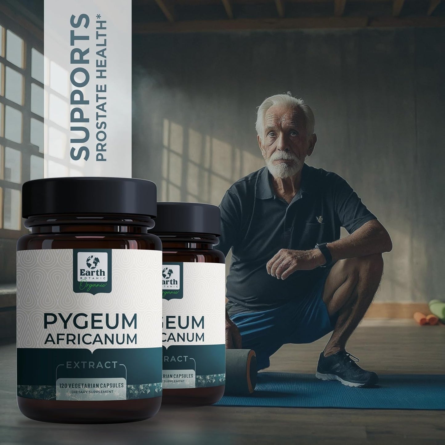 Pygeum Bark Extract 500mg 120 Capsules - Herbal Supplement Supports Prostate Health, Bladder, and Urinary Tract - Men's Health Supplement (Vegetarian, Non-GMO) 4 Months Supply