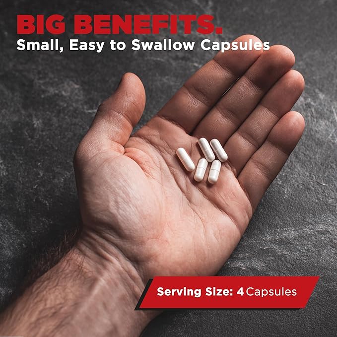 Leading Edge Health Testosil - Testosterone Supplement for Men – 120 Testosterone Booster Capsules with Ashwagandha (KSM 66), & Fenugreek – for Energy, Muscle Health & Vitality Support