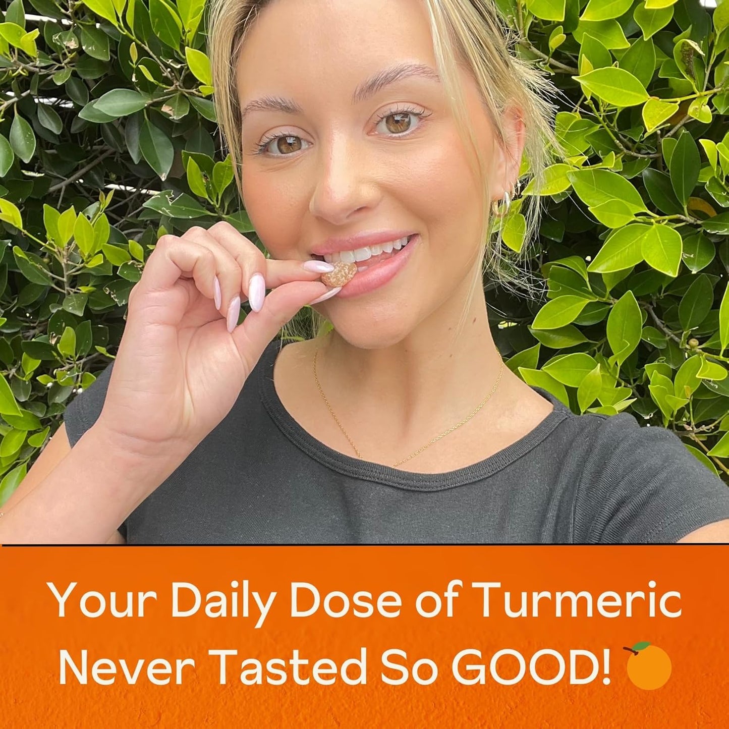 Turmeric Gummies for Women | Turmeric Supplement Gummies for Inflammation | Turmeric Gummies for Adults | Natural Curcumin, Low-Sugar, Vegan, Mandarin Orange Flavor, 45 Count
