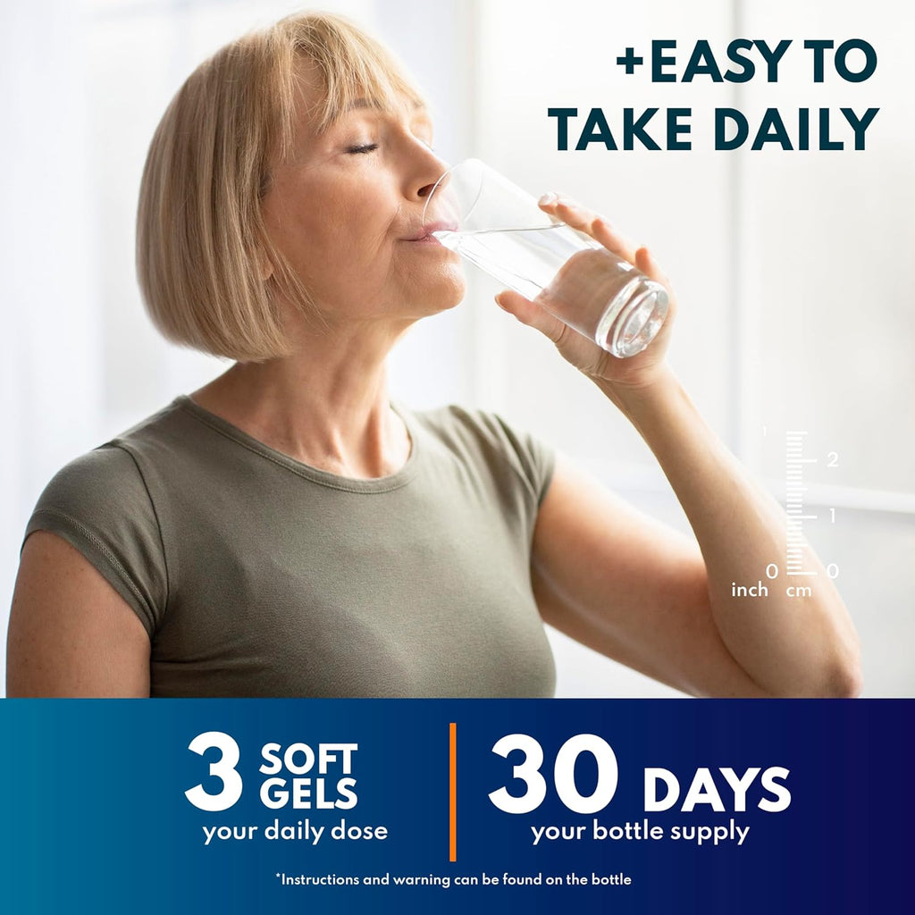 Triple Strength Omega 3 Fish Oil 3750 mg - EPA & DHA - Over 3000mg Omega-3 Fatty Acids - 1350mg EPA + 900mg DHA - Best Essential Fatty Acids, Burpless Fish Oil - 270 Count