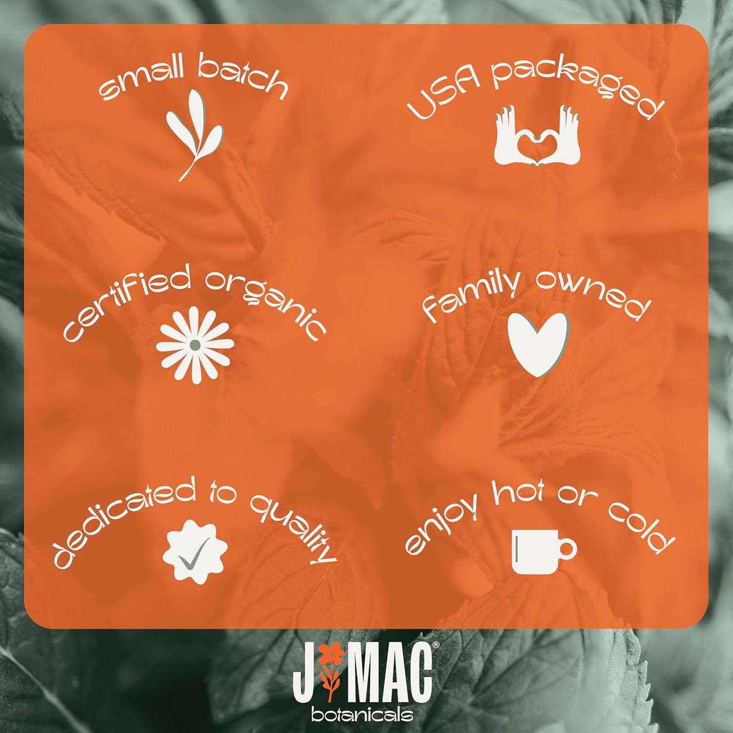 J Mac Botanicals, Organic Linden Leaf and Flower, Whole Leaves and Flowers