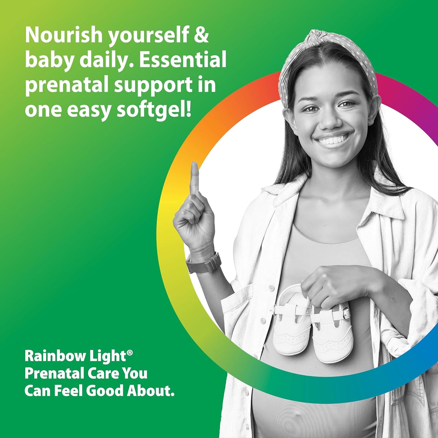 Rainbow Light Prenatal DHA Smart Essentials | Omega 3 Fatty Acids EPA & DHA | Purified Fish Oil | Support for Mom & Baby | Non-GMO and Gluten Free | 180 Count