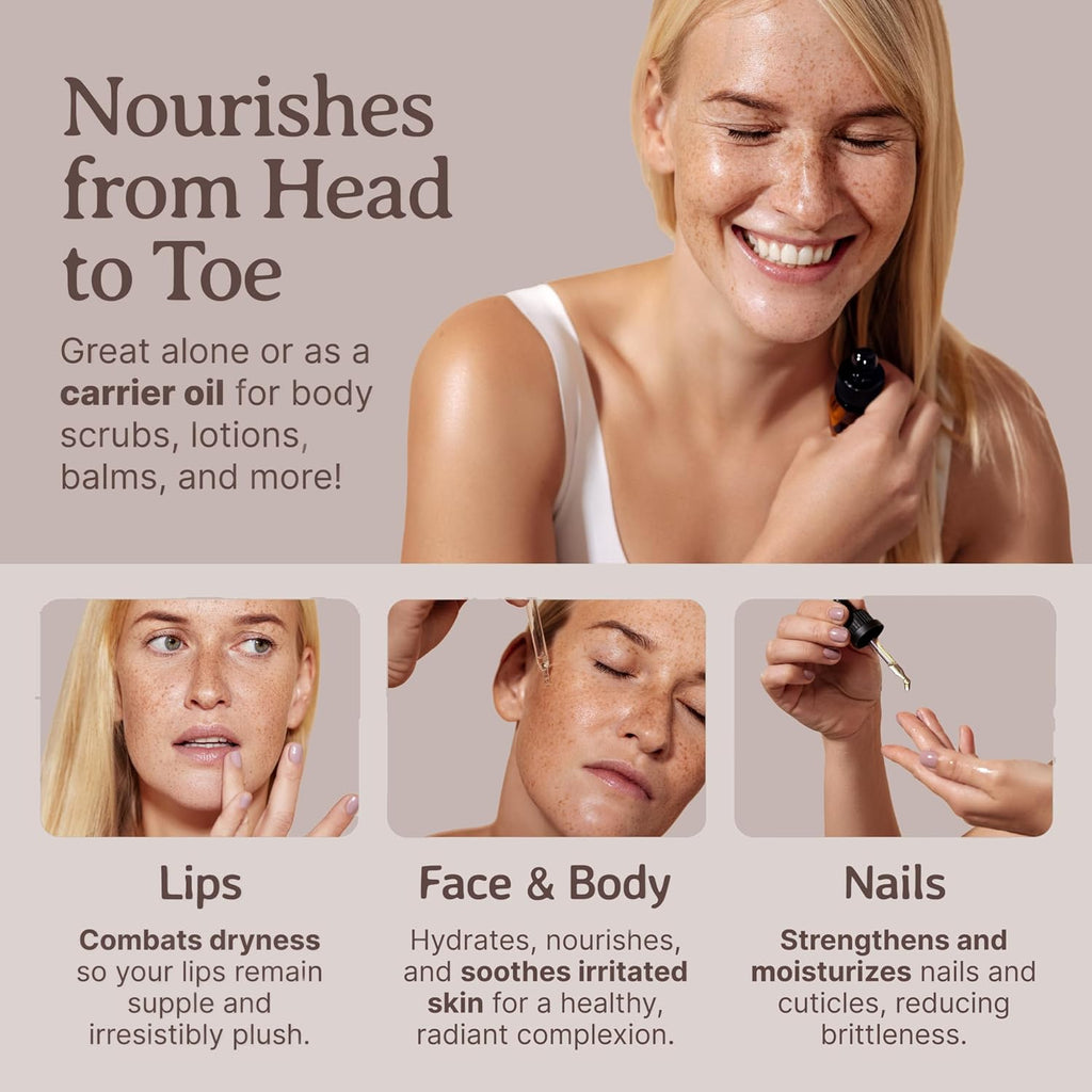 Bella Terra Oils - Roasted Coffee Bean Oil 2oz - The Ultimate Coffee Serum, Abundant in Palmitic Acid & Vitamin E, Dive into Coffee's Nourishing Embrace