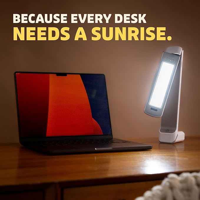 Circadian Optics Lumos 2.0 Bright Light Therapy Desk Lamp | As Seen On Shark Tank | Ultra Powerful 10,000 LUX Brightness | 5500K Color Mimics Noon Day Sun | Improve Your Mood, Sleep, Energy & Focus