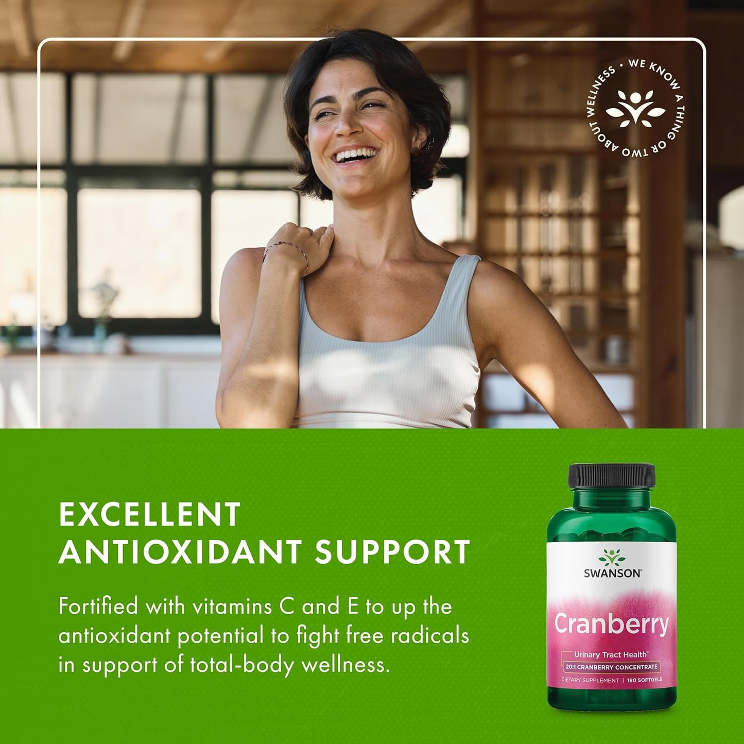 Swanson Cranberry - Supports Urinary Tract Health, Bladder Control, and Promotes Healthy Kidney Function - Cranberry Supplement Made with 20:1 Cranberry Juice Concentrate - (180 Softgels)