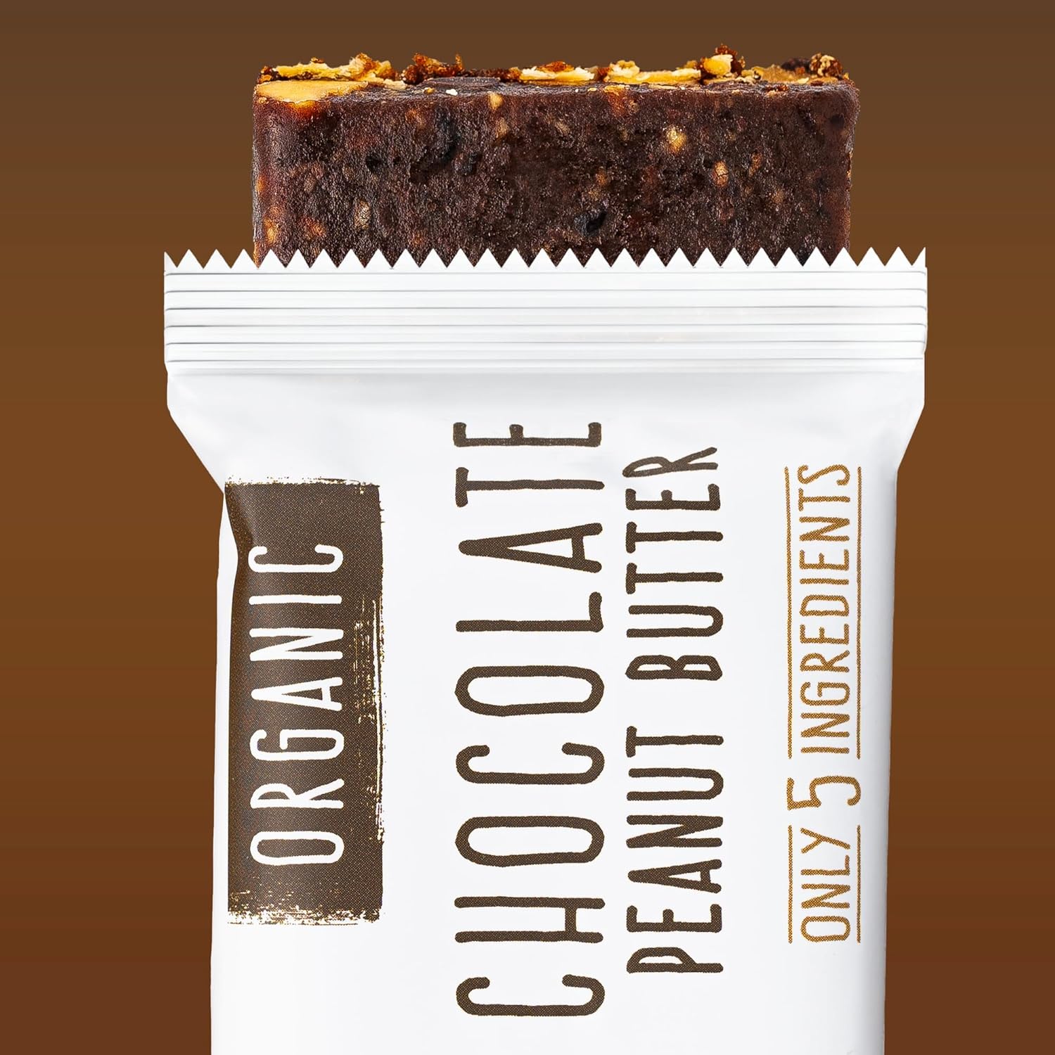 JONESBAR (Chocolate Peanut Butter, 4 Count (Pack of 1)), USDA Organic Fruit & Nut Bar, Non-GMO, Kosher, Vegan, Gluten Free, Simple Snack Bar