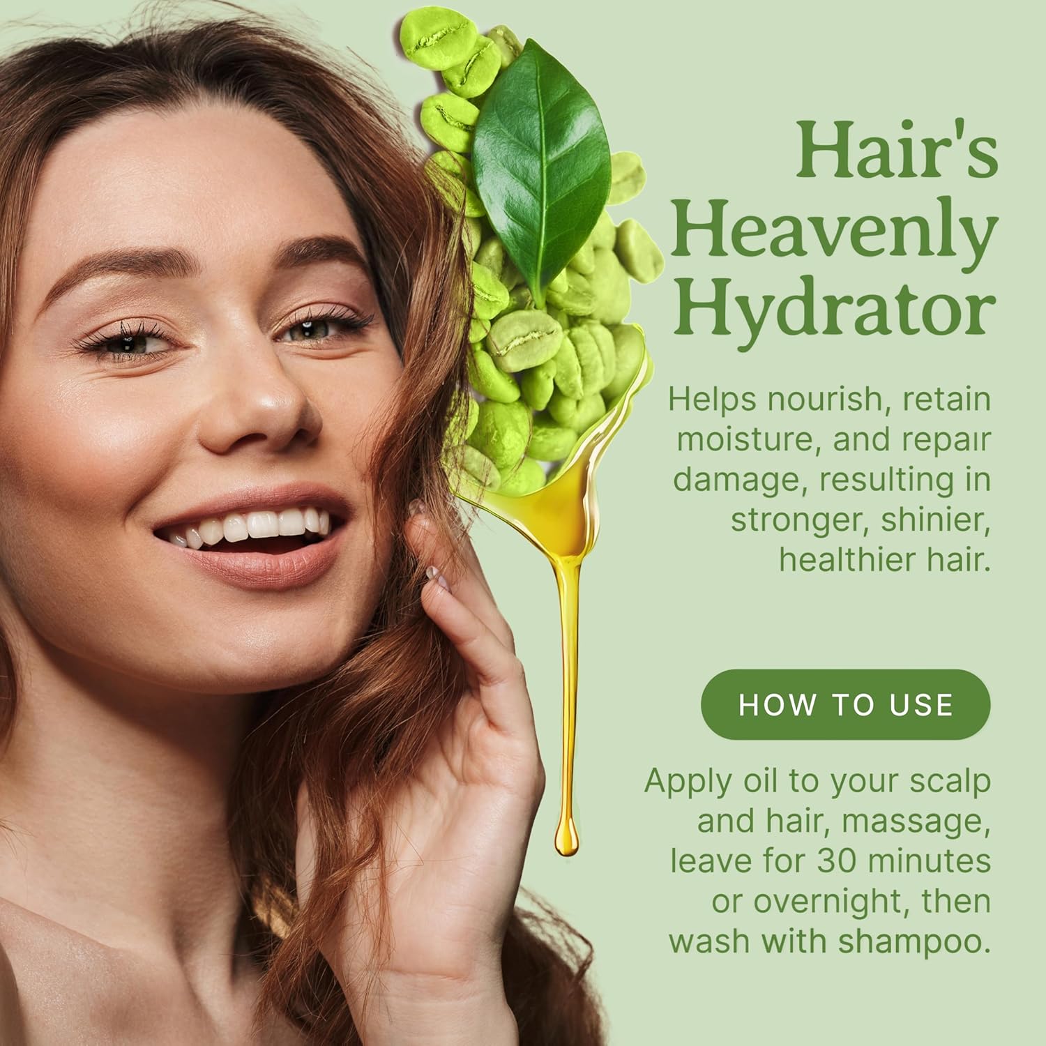 Bella Terra Oils - Green Coffee Bean Oil 16oz - Harness the Purity of Coffee Serum Ingredients, Enriched with Potent Acids for Lush & Healthy Skin