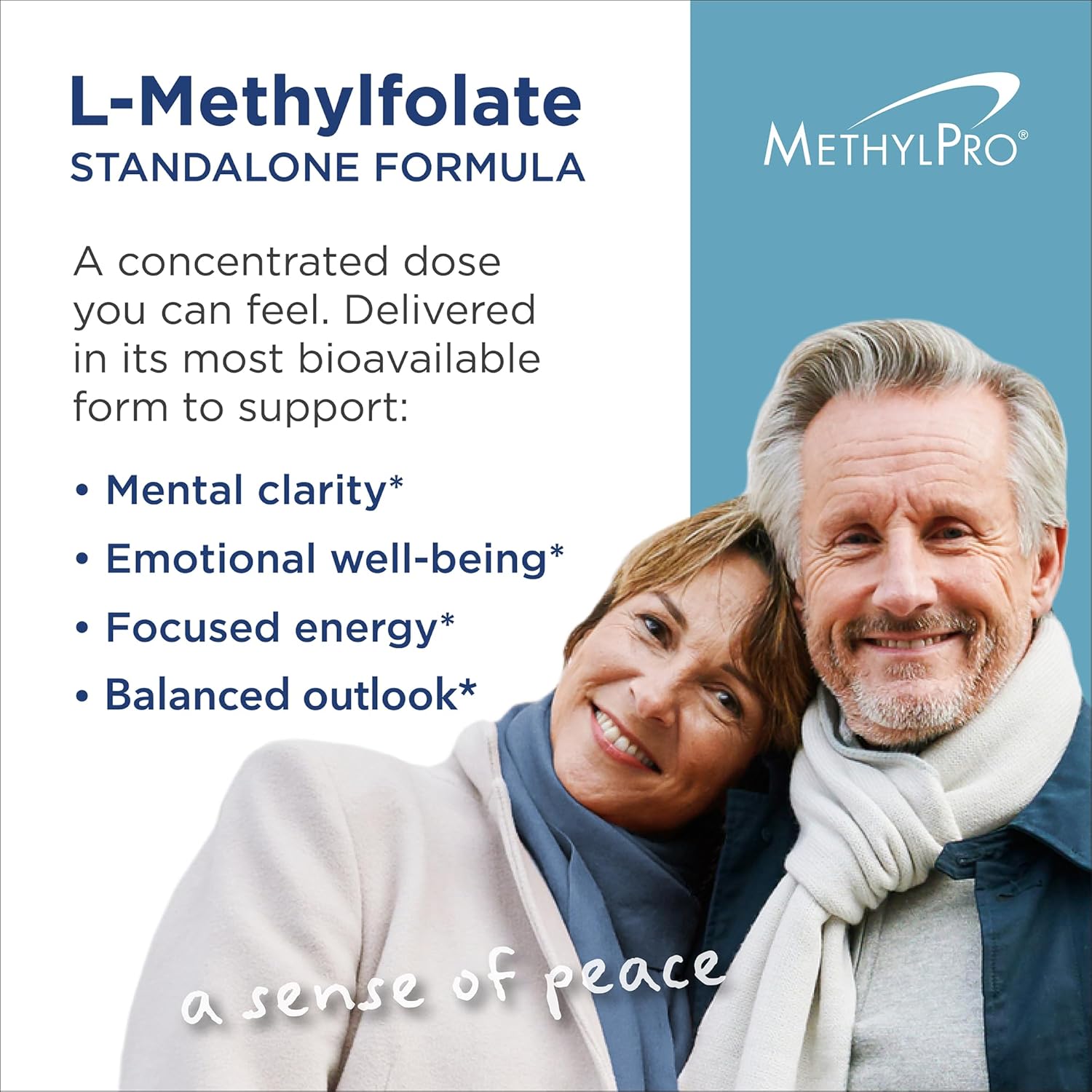 MethylPro L-Methylfolate 15 mg - L Methyl Folate, Methylfolate Supplement for Women & Men, Methylated Vitamin B9 (5-MTHF) for Brain Health, Focus, and Calm - 60 Capsules (Pack of 1)