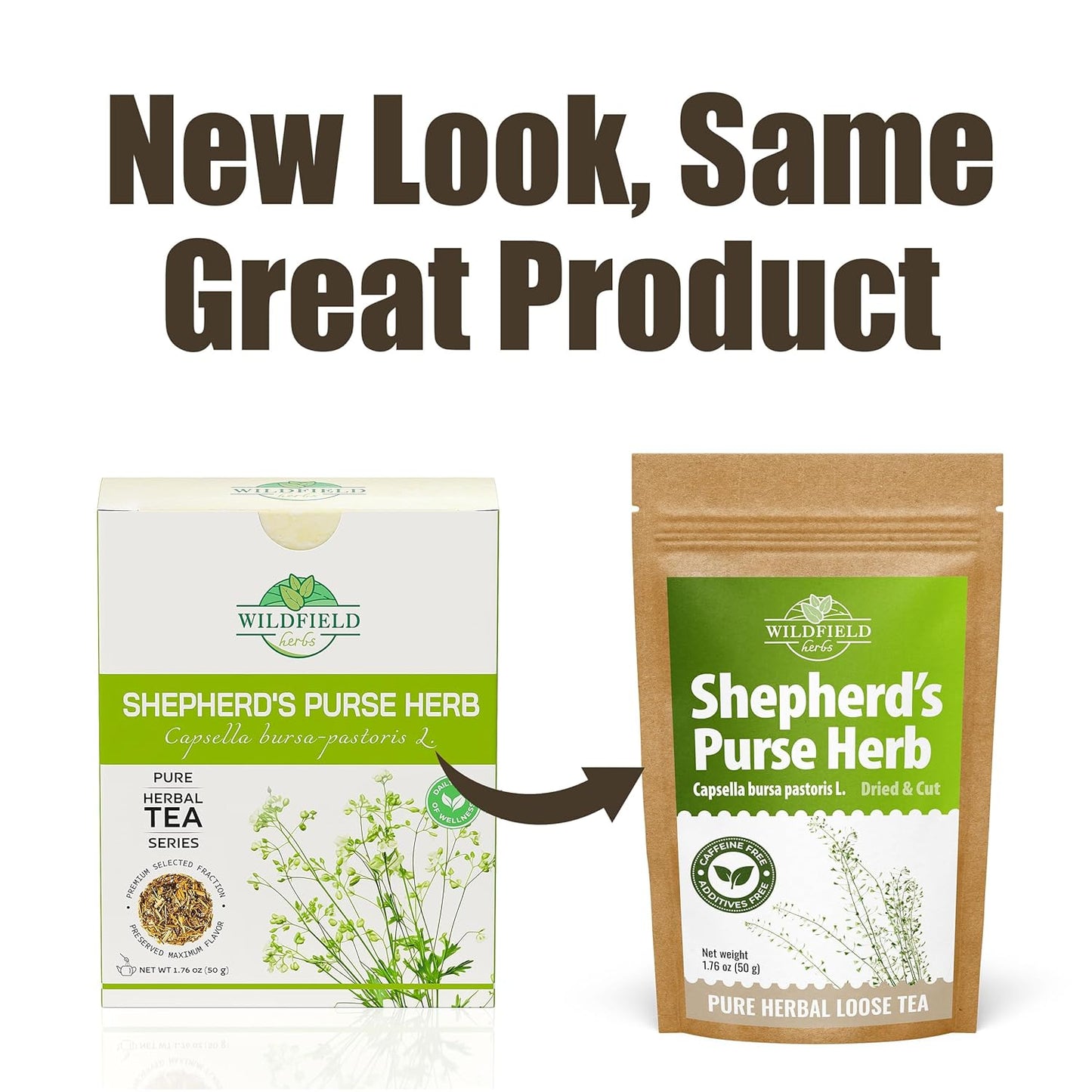 1.8 oz. Shepherds Purse Herb Bulk Herbal Tea Shepard Purse Herb (Capsella Bursa-Pastoris) - 50g Tea Bolsa De Pastor