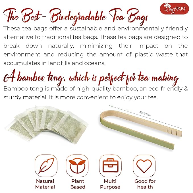 TOG999 Red Raspberry Leaves Tea Bags with Spearmint Flavor for Hormone Balance Natural Menstrual Cycle Support, 40 Count, Natural Material Tea Bags, No Sugar, No Caffeine, Vegan