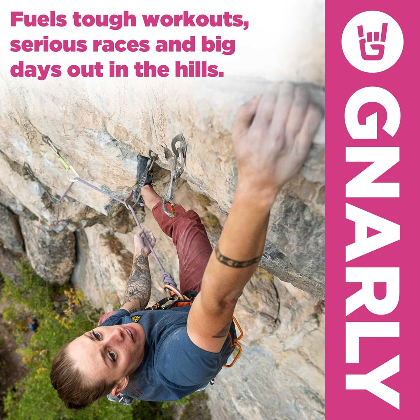 Gnarly Nutrition Hydrate Electrolyte Powder – Raspberry Exercise Hydration Drink Mix – NSF Contents Certified – Electrolyte Solution, Performance & Recovery – Raspberry, Box of 20 Stick Pack