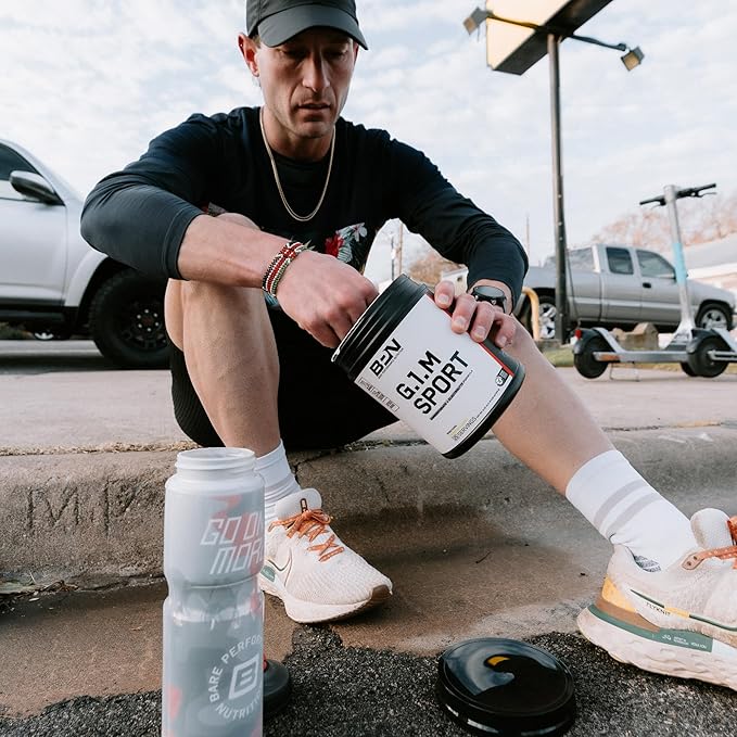 BARE PERFORMANCE NUTRITION, BPN G.1.M Go One More Sport, Endurance Training Fuel, Superior Carbohydrate & Electrolytes Powder Formula, Reduce Fatigue, Fruit Punch, 25 Servings