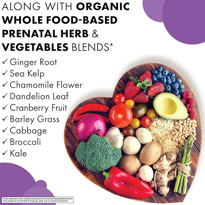 BlueBonnet Nutrition Ladies’ One Prenatal Whole Food-Based Multiple, Daily Nutrition*, Prenatal & Postnatal Health*, Non-GMO, Kosher, Gluten-Free, Soy-Free, 30 Vegetable Capsules, 30 Servings