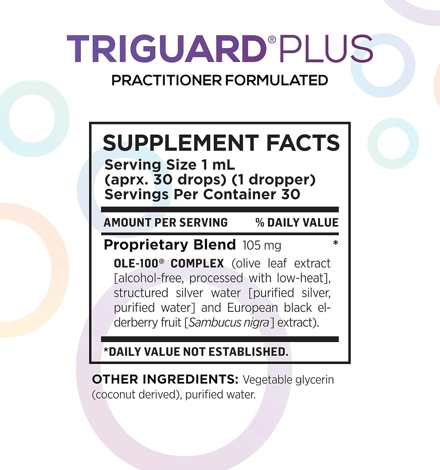 Triguard Plus Concentrate | Colloidal Silver, Sambucus Elderberry Extract & Olive Leaf Extract, 3-in-1 Liquid Immune Support | Powerful Immune System Booster | Great Taste - 1oz / 30ml, Made in USA