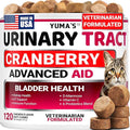 Cat Urinary Tract Health - Cranberry Supplement for Cats - Promotes Healthy Digestion & Normal Bladder Function - Probiotics - Vitamins and Food Supplements - Immune & Multivitamin Support Chews