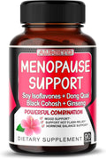 Ultra Menopause Support for Women with Soy Isoflavones, Dong Quai, Black Cohosh - Reduce Hot Flashes, Night Sweats and Mood Support (90 Count (Pack of 1))