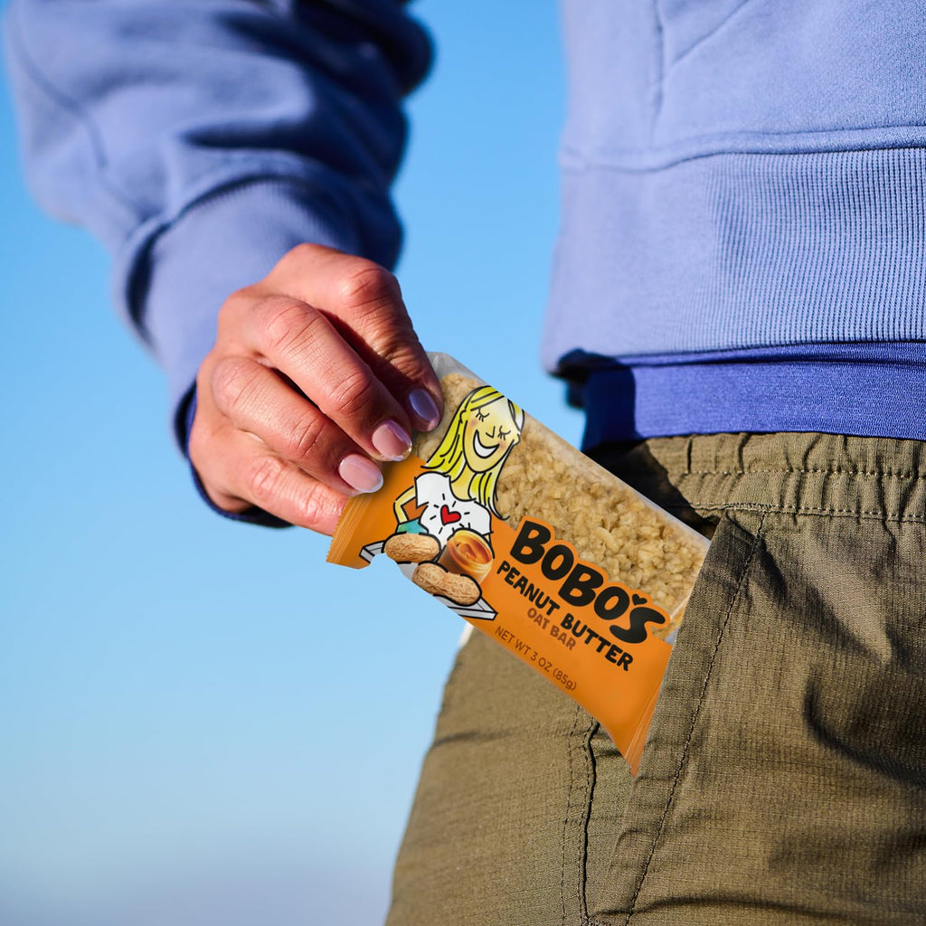 Bobo's Peanut Butter Oat Bars, Gluten Free, Non-GMO, Whole Grain Oats, Pack of 12 | Snack Bars | On-the-Go | Made with Simple Ingredients