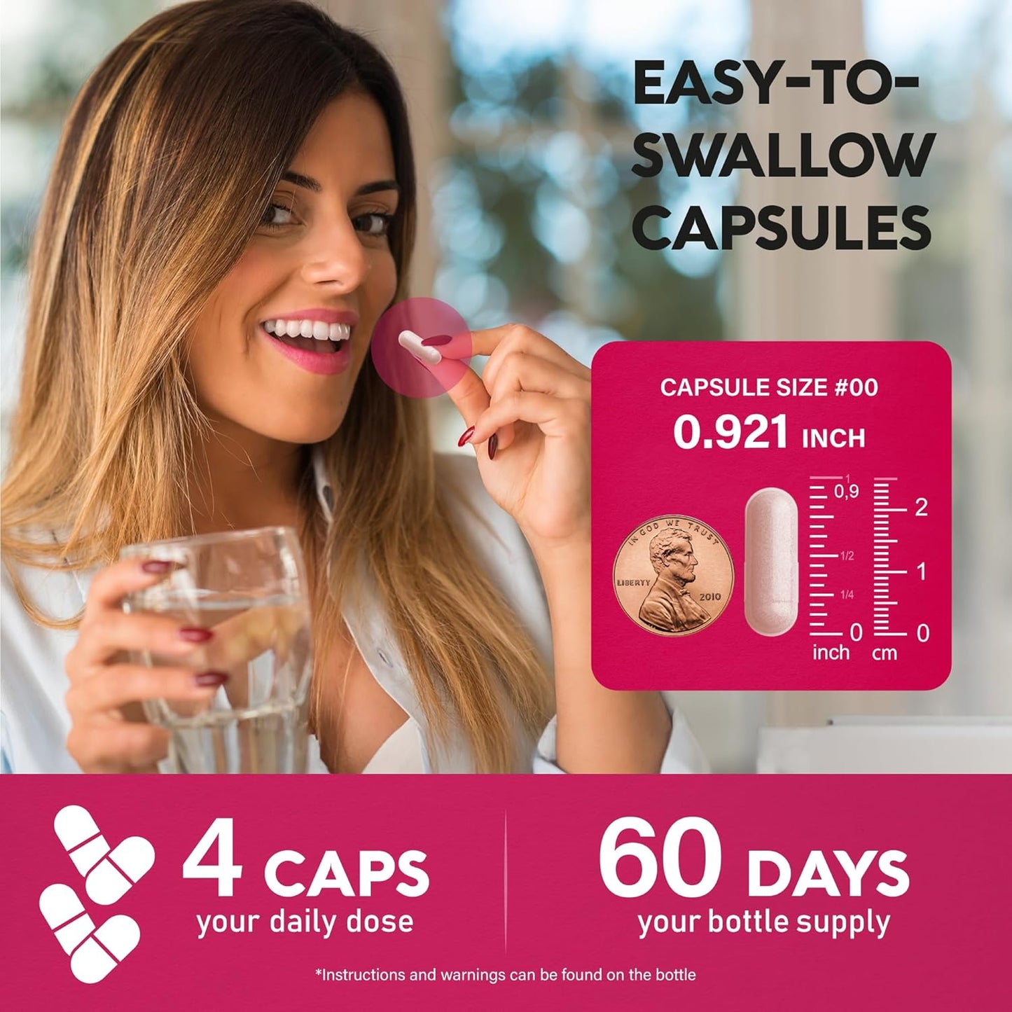 D-Mannose 2000mg with Cranberry & Hibiscus - Clinically Tested Strength for Urinary Tract Health - Supplement for Women - Bladder, Liver & Microflora Support - Made in USA - Vegan, 240 Capsules