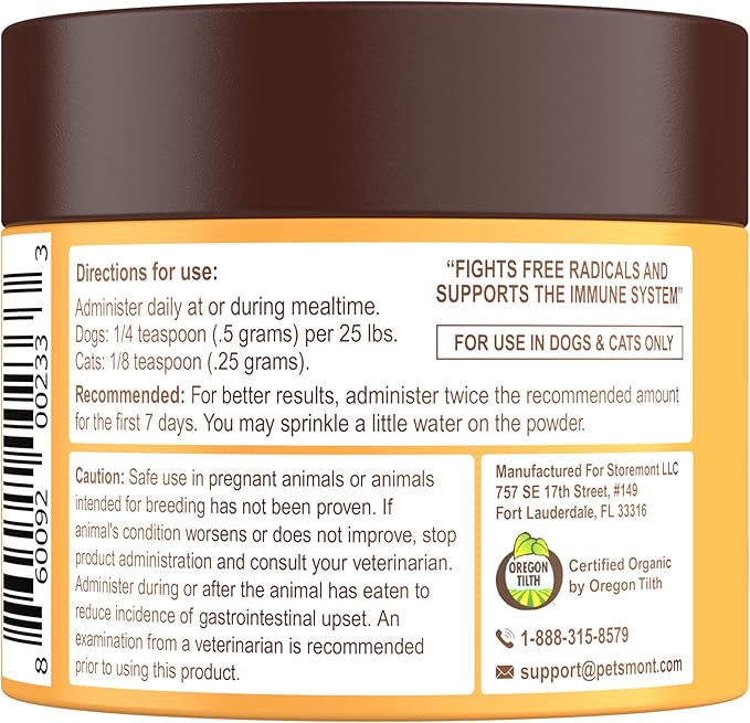 Petsmont Buddy Guard for Lumps and Bumps, Lipoma for Dogs & Cats, Patent Pending Organic 9 Mushroom Powder Blend Natural Dog Probiotic & Immune Support Chaga, Reishi, Lion's Mane, Turkey Tail Mushroom