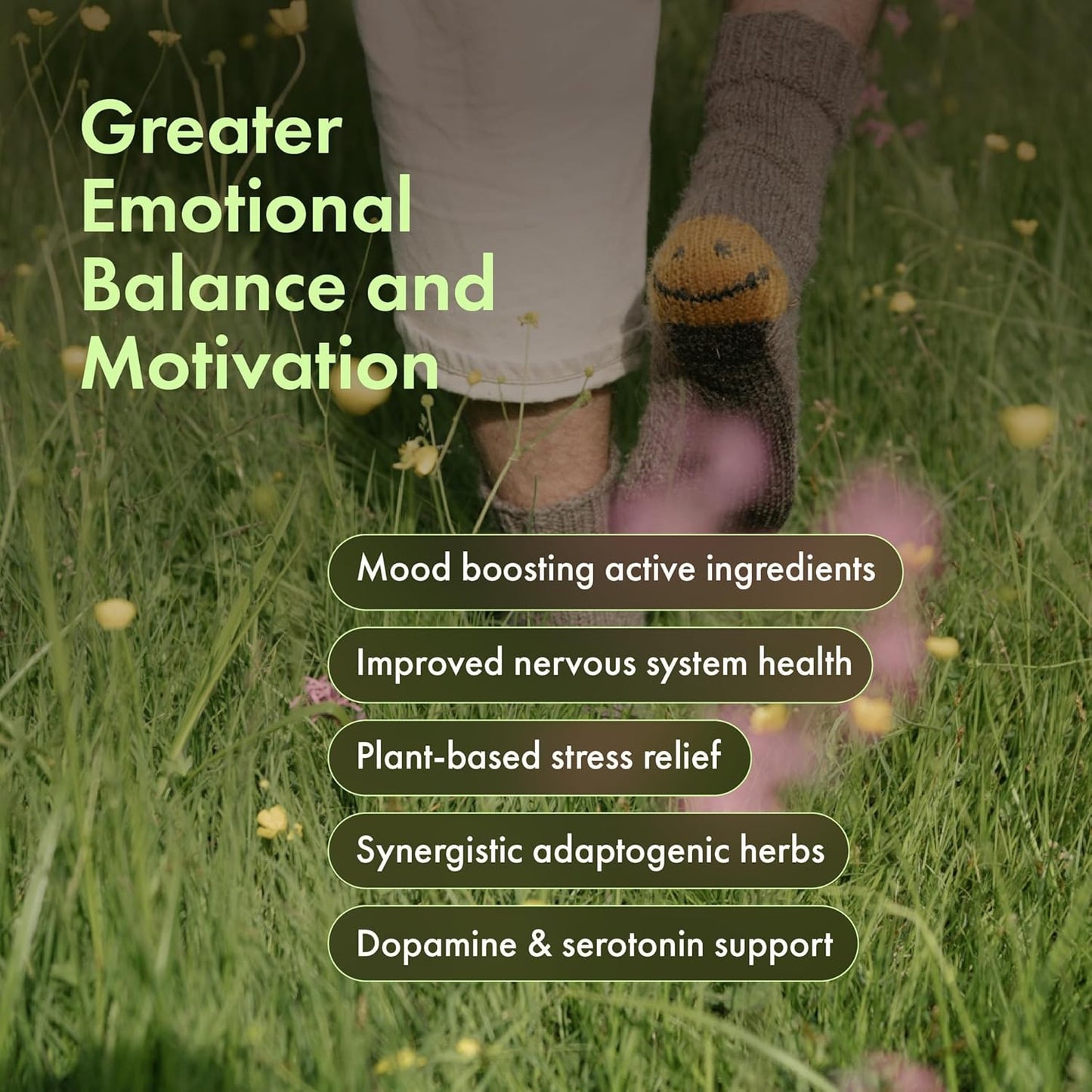 Mood Lift Gummies – Rhodiola, Reishi & Adaptogen Blend – Serotonin & Dopamine Mood Booster for Stress Relief, Motivation & Emotional Balance – Vegan, Non-GMO, Made in USA – 50 Extra-Strength Gummies