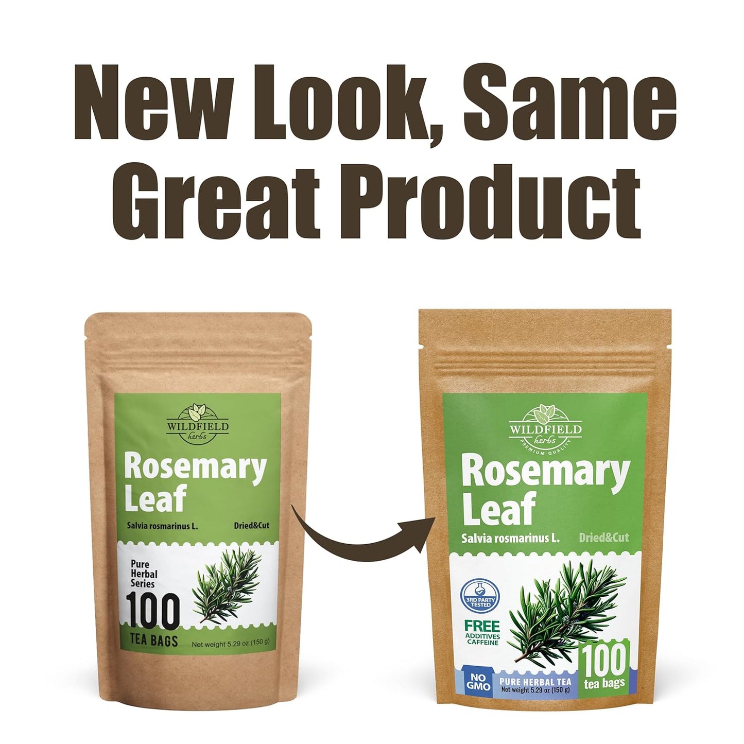 100 Bags Rosemary Tea Herbal Tea (Salvia Rosmarinus) - 100 Count 1.5g Bags Rosemary Herb Te De Romero