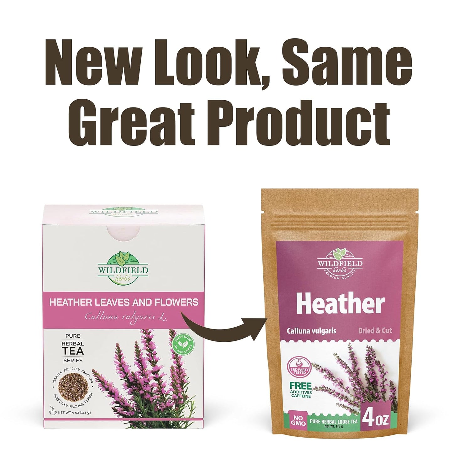 4 oz. Dried Heather Flowers And Leaves Herbal Tea (Calluna vulgaris) - 113g Brecina flores y hojas