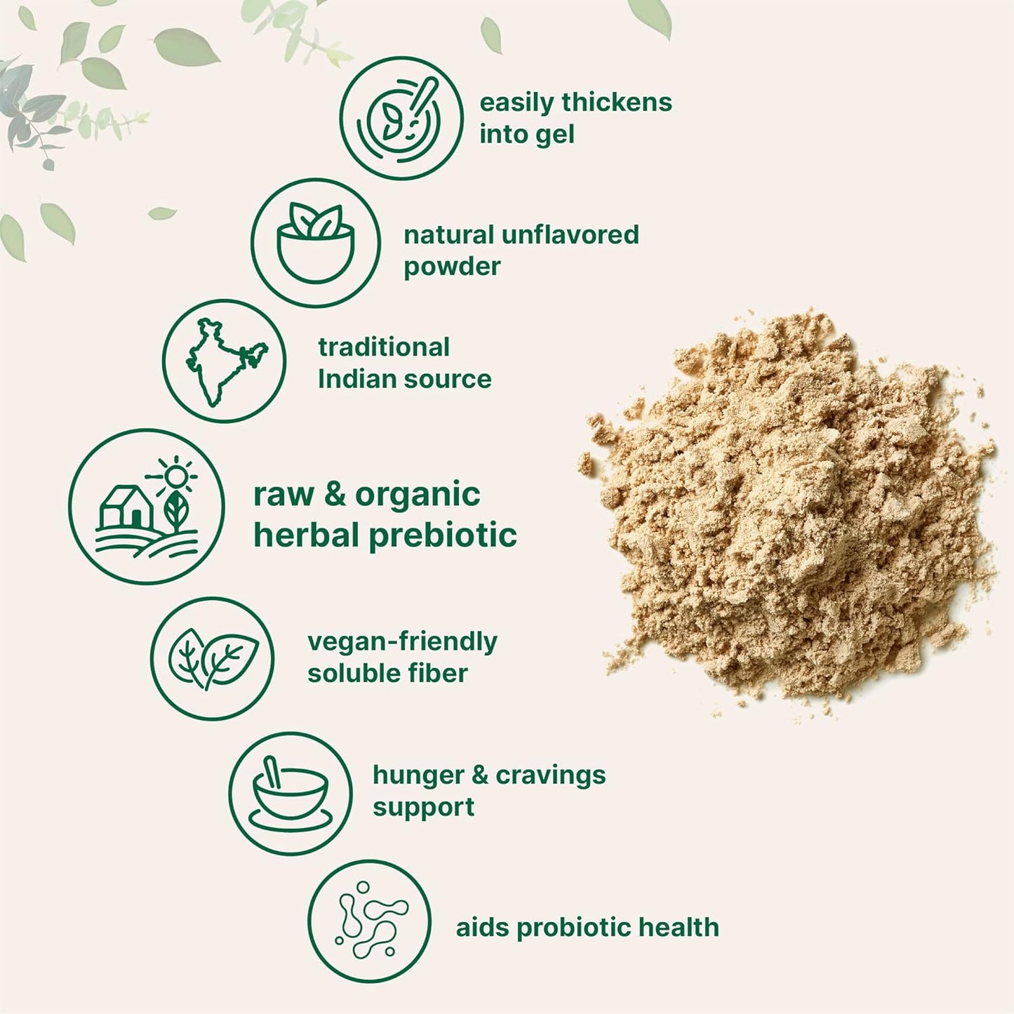 Micro Ingredients Organic Psyllium Husk Powder, 2lbs (32oz) | Daily Soluble Fiber Supplement | India Origin | Natural Prebiotics & Probiotics | Supports Digestive Health|Non-GMO, Keto Friendly, Vegan